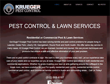 Tablet Screenshot of kruegerpestcontrol.com